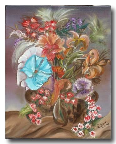 'LE BOUQUET VARIE'
Peinture à l'huile 25 x 20
Mai 2004
vendue