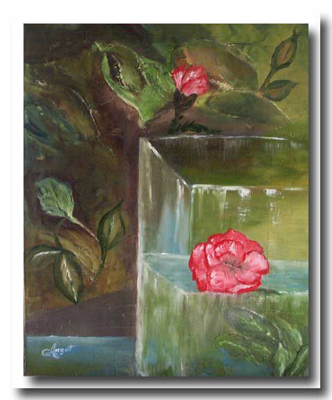 'FLEURS ET EAU'
Peinture acrylique - 41 x34
Novembre 2006