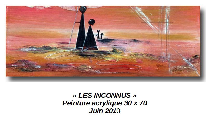 Les Inconnus
Peinture acrylique 30 x 70
Juin 2010
'vendue'